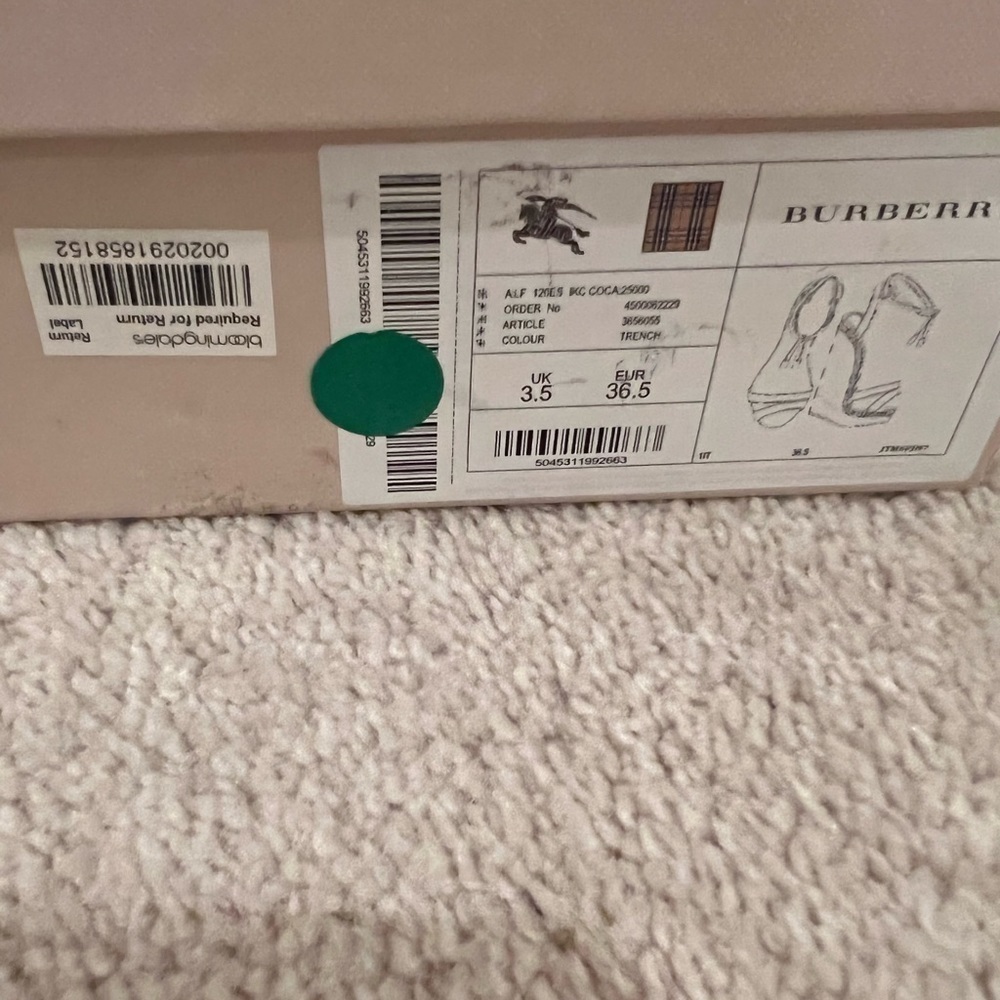 Burberry Wedges in Excellent Condition. Size 6.5 - Picture 7 of 8